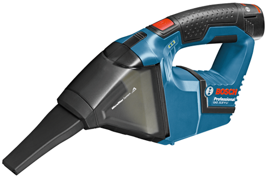 Bosch Cordless Vacuum Cleaner 12V, 0.35L, 45mBar GAS12V-Li Solo